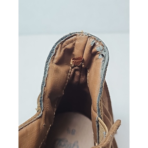 Faded Glory Bootie Shoes Brown Fringe Southwestern Ankle size 8.5  Women's Boots - Picture 13 of 15